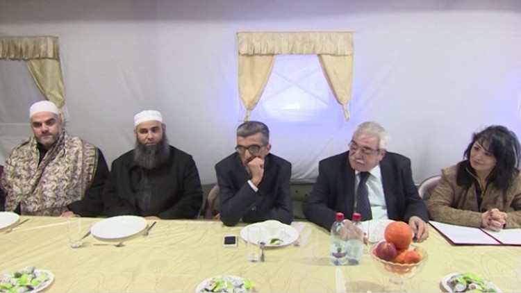 جانب من اللقاء في قاعدة حميميم
