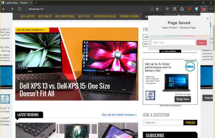 edge extension pocket