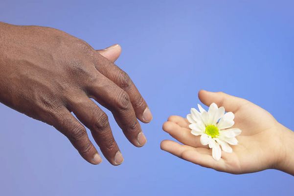 Person offering flower 0001.jpg