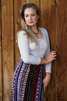 Woman wearing patterned skirt.jpg