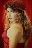 Model with red dress and red hat.jpg