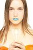 Woman with blue lips and light bulb a81.jpg
