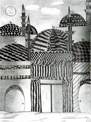 لوحة فنية رائعة لمسجد رسمت بالحبر الأسود
لوحة فنية رائعة لمسجد رسمت بالحبر الأسود.
