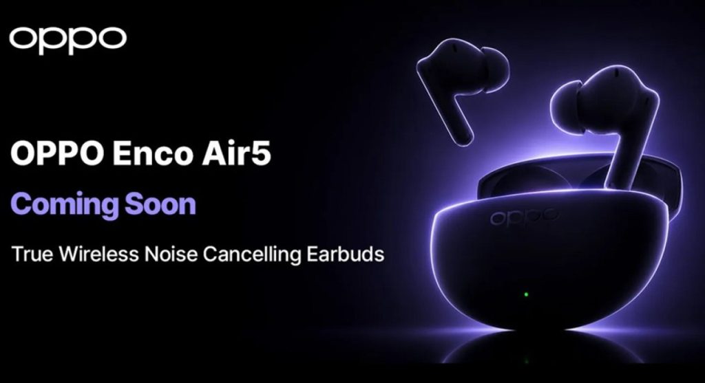 أوبو تمهد لإطلاق سماعات Enco Air5 الجديدة وتكشف أولى التفاصيل الرسمية عنها