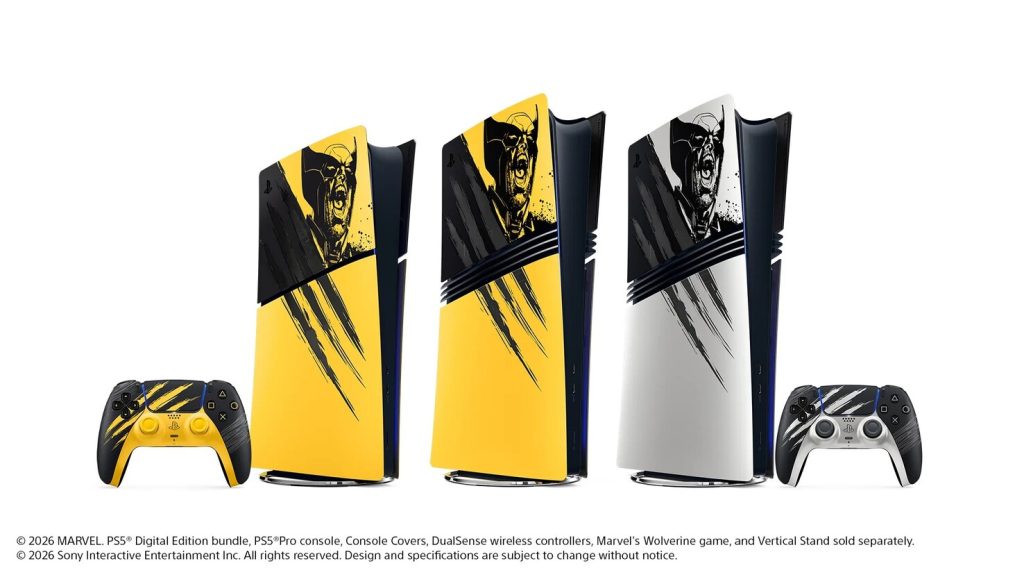 سوني تكشف عن إصدار محدود مستوحى من Marvel’s Wolverine لجهاز PS5 ويد التحكم