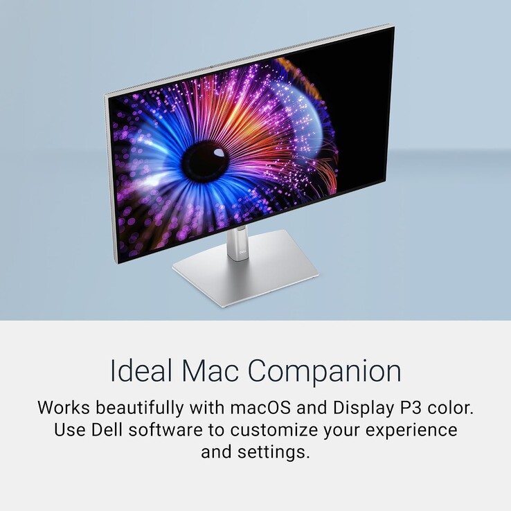 Dell تطلق شاشة جديدة بدقة 4K وتقنية IPS Black ومعدل تحديث 120 هرتز ومستشعر للإضاءة المحيطة
